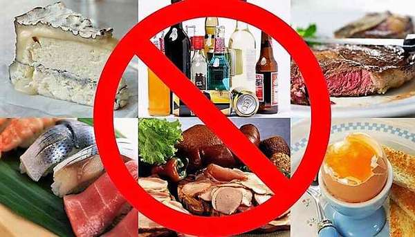 запрет на соленые и вредные продукты